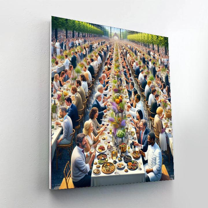 Food And Wine Festival DIY Paint By Numbers