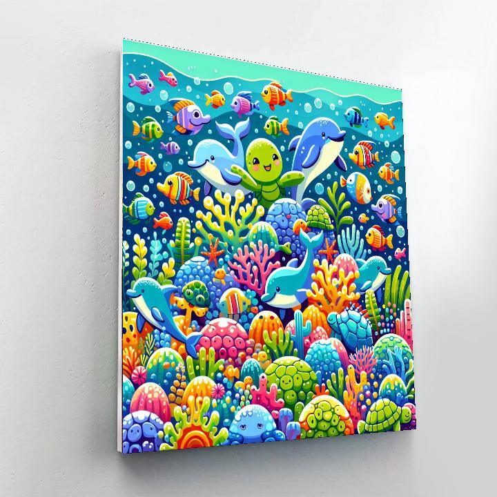 Colorful Ocean Fiesta Painting By Numbers Kit