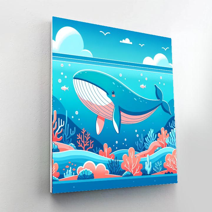 Gentle Giant Whale Tale Painting By Numbers Kit