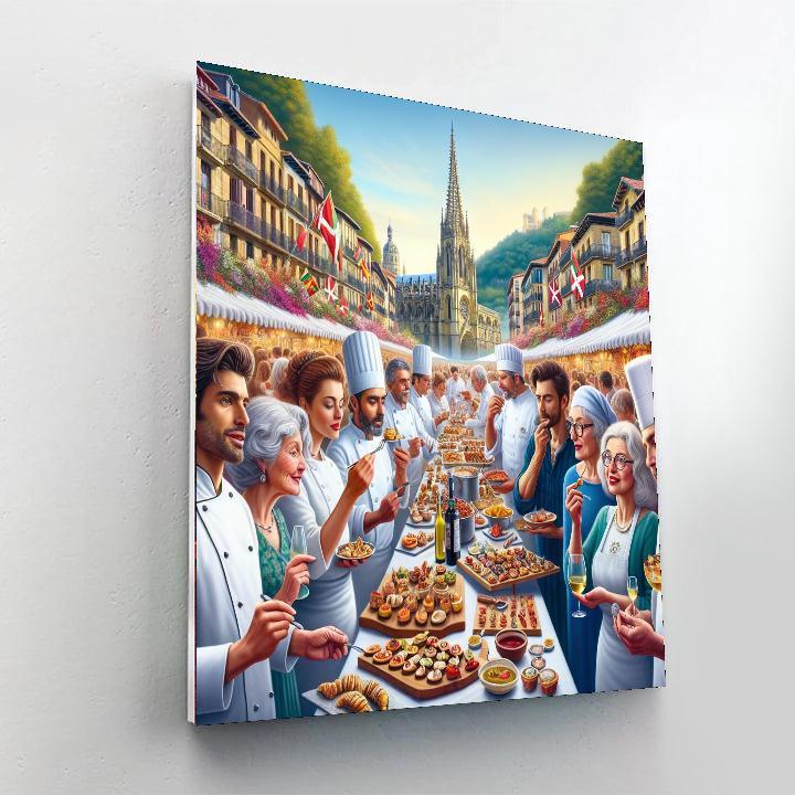 Gastronomy Festival Of San Sebastián Number Painting