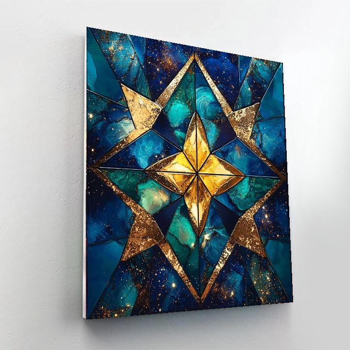 Paul Cézanne Inspired Cosmic Symmetry  Painting By Numbers Kit