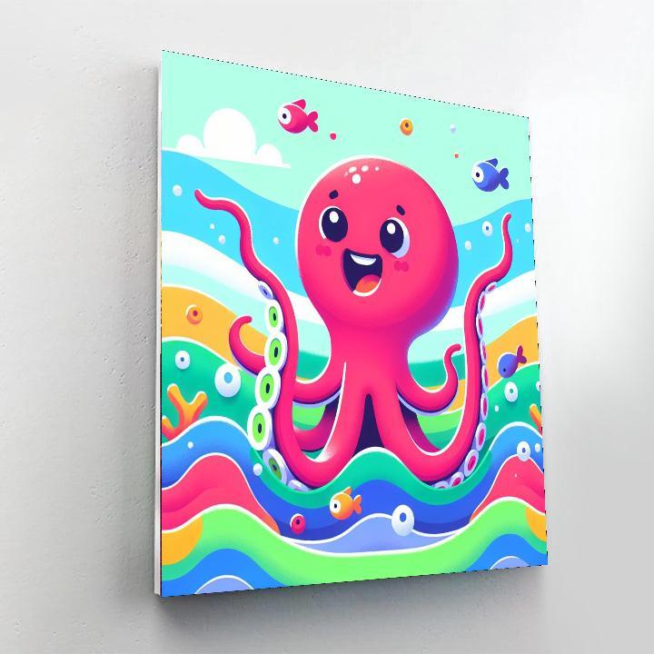 Cheery Octopus Paint By Numbers Art