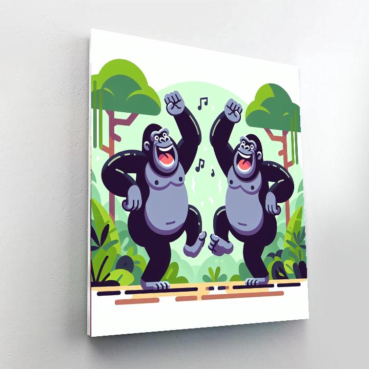 Groovy Gorillas Paint By Numbers Kits