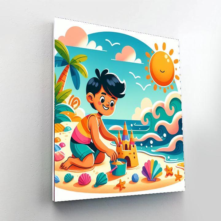 Seaside Vacation Paint By Numbers Art
