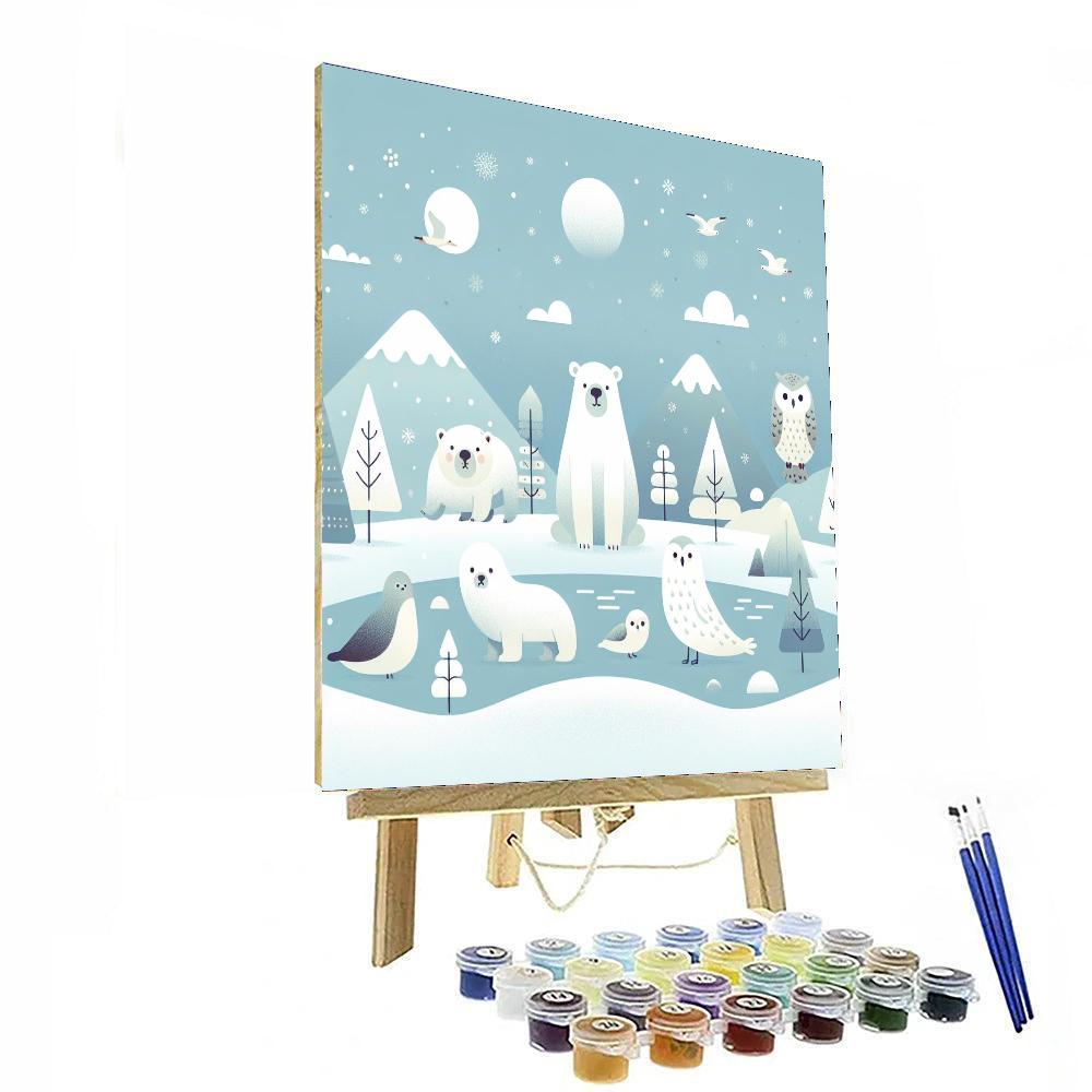 Artic Animals Adventure Number Painting
