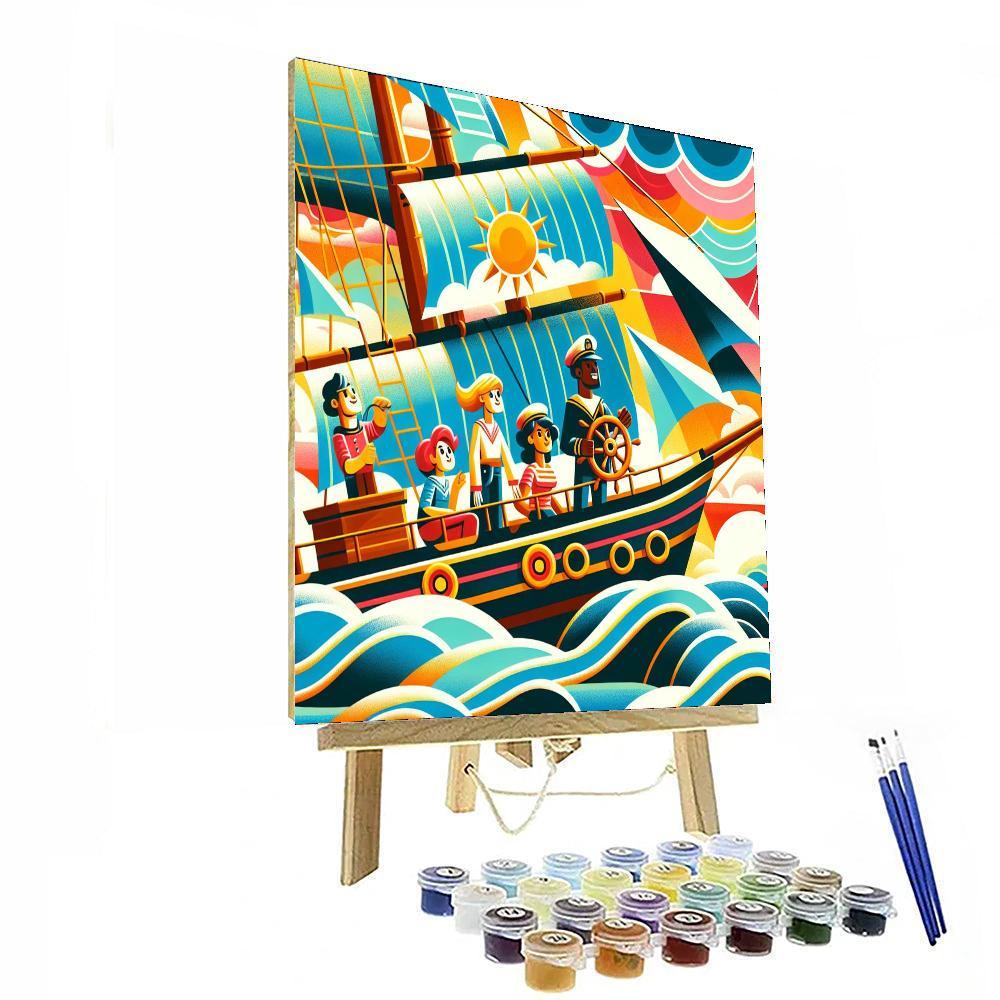 Sailing Adventures On The High Seas Paint By Numbers Kits