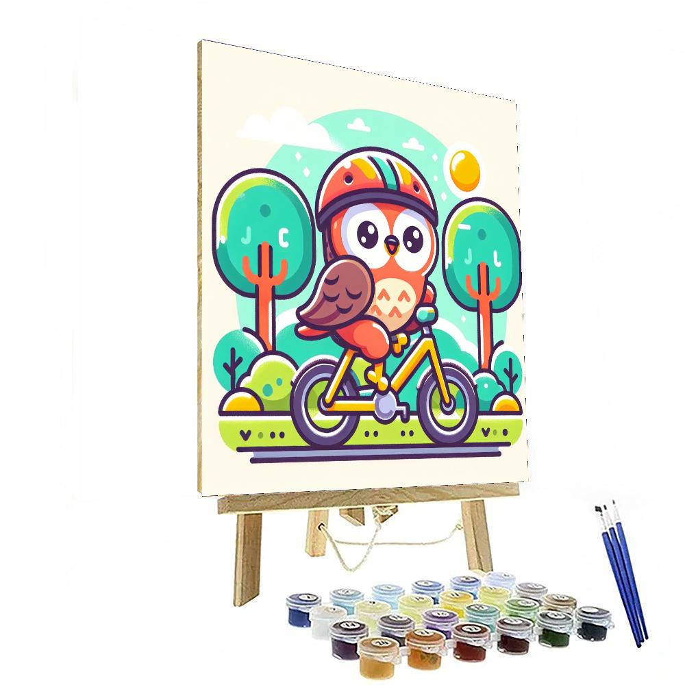 Sporty Owl Paint By Numbers Art