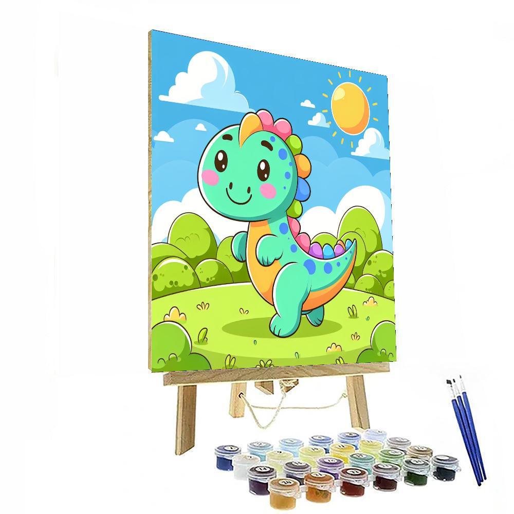 Playful Dino Paint By Color