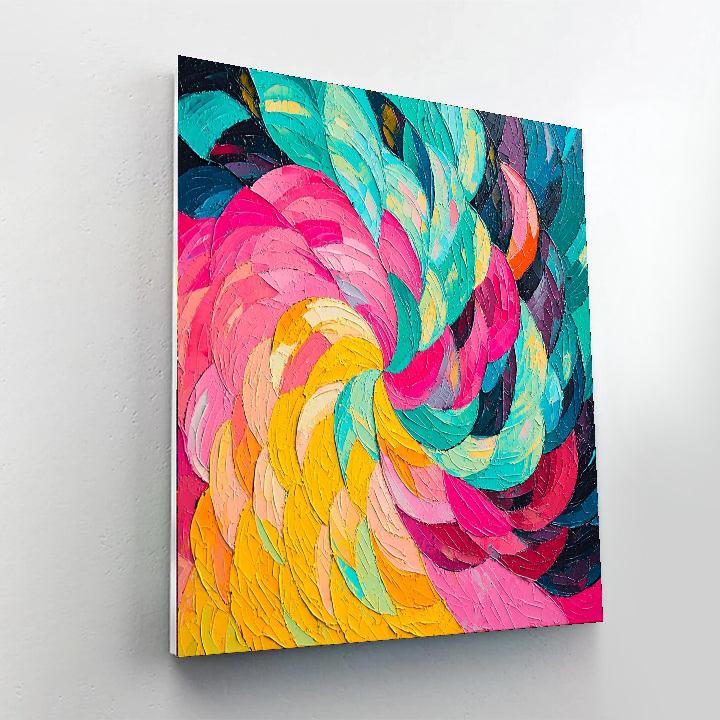 Georges Seurat Inspired Echoing Patterns  Paint By Numbers Art