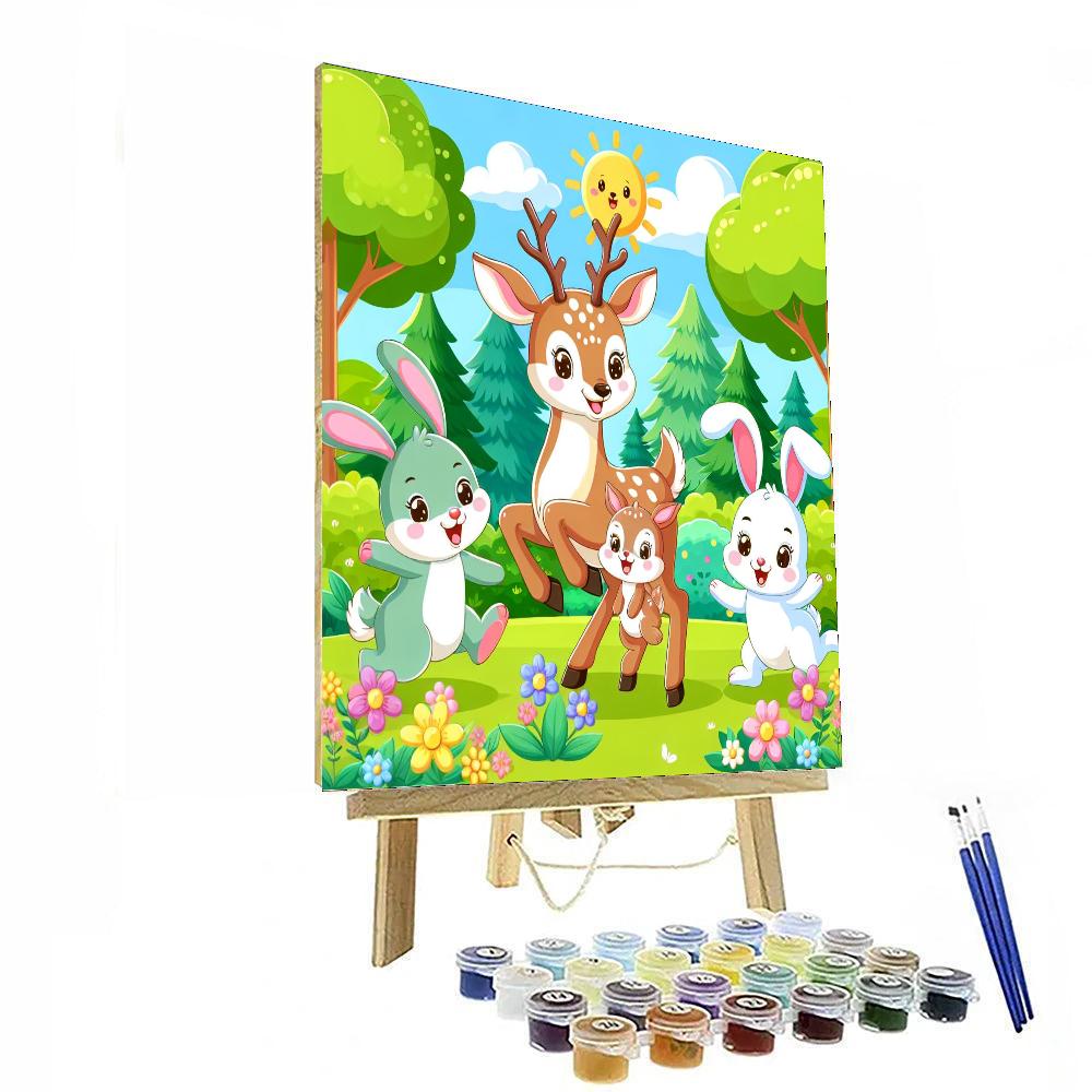 Sunny Day In The Forest Paint By Numbers Art