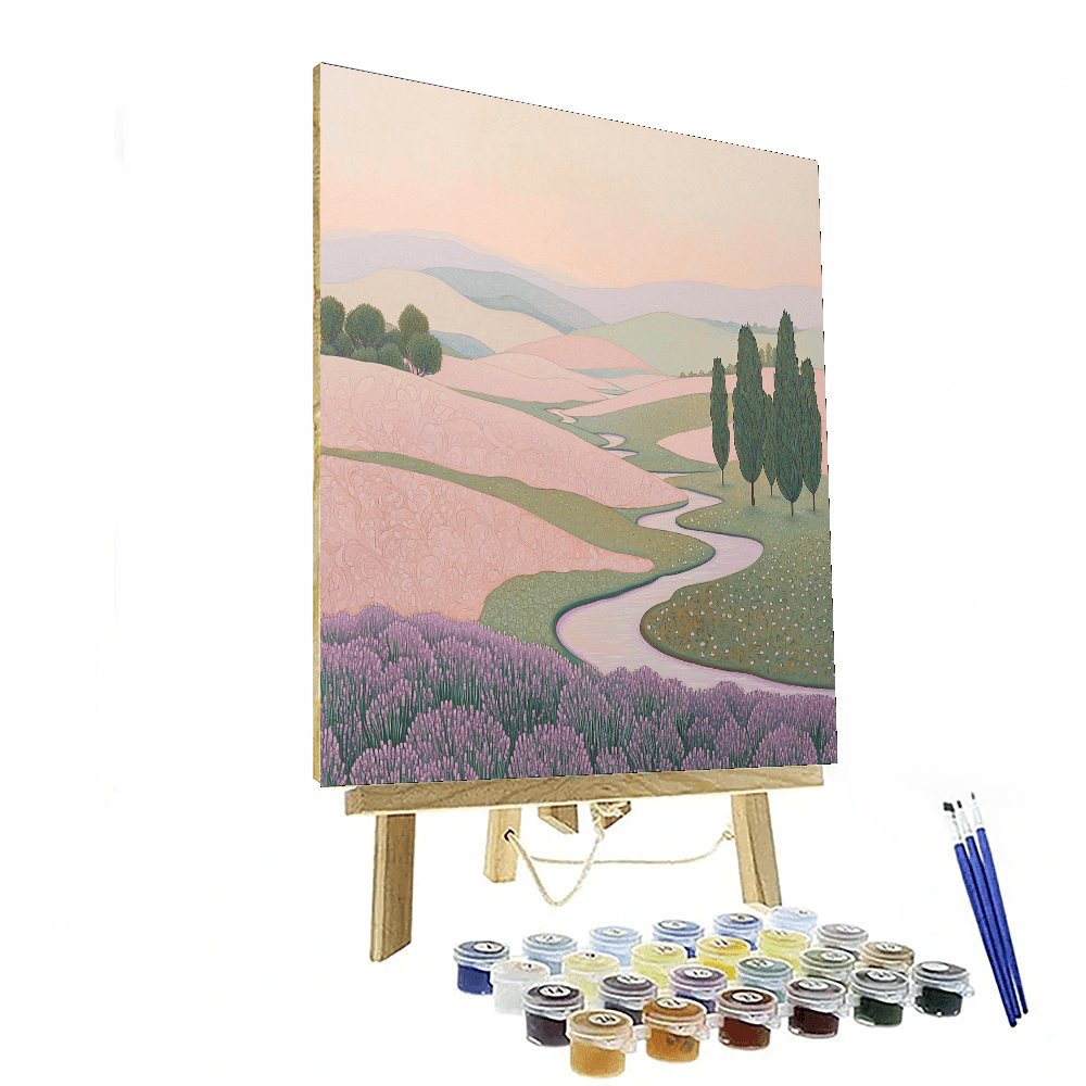 Klimt Inspired Ethereal Landscapes - DIY Painting By Numbers Kit