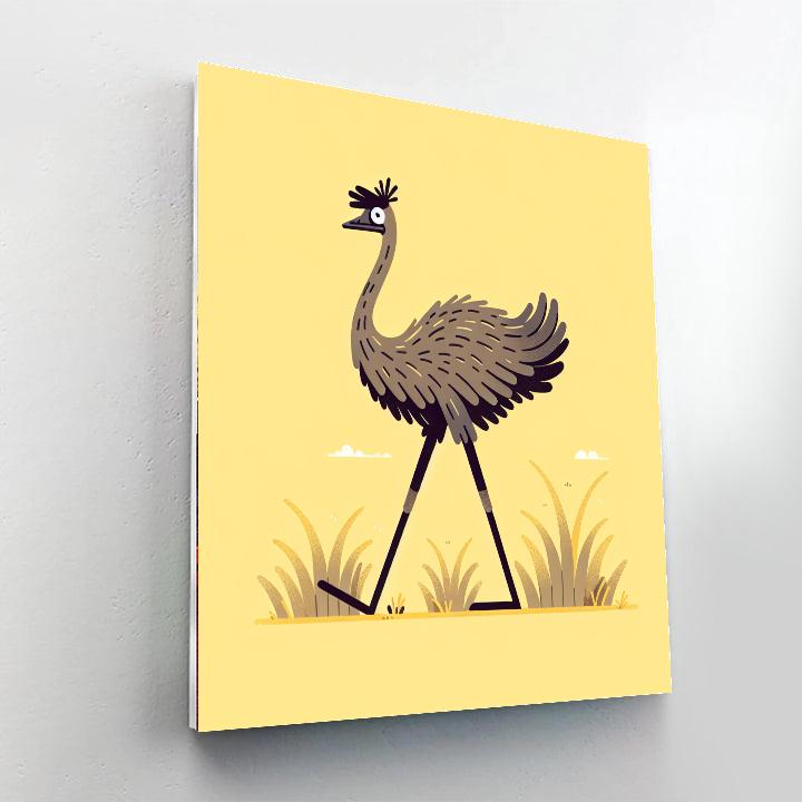 Eccentric Emu Paint By Number