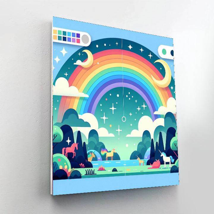 Rainbow Fantasy Voyage Paint By Number