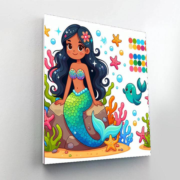 Seaside Mermaid Melody Paint By Number