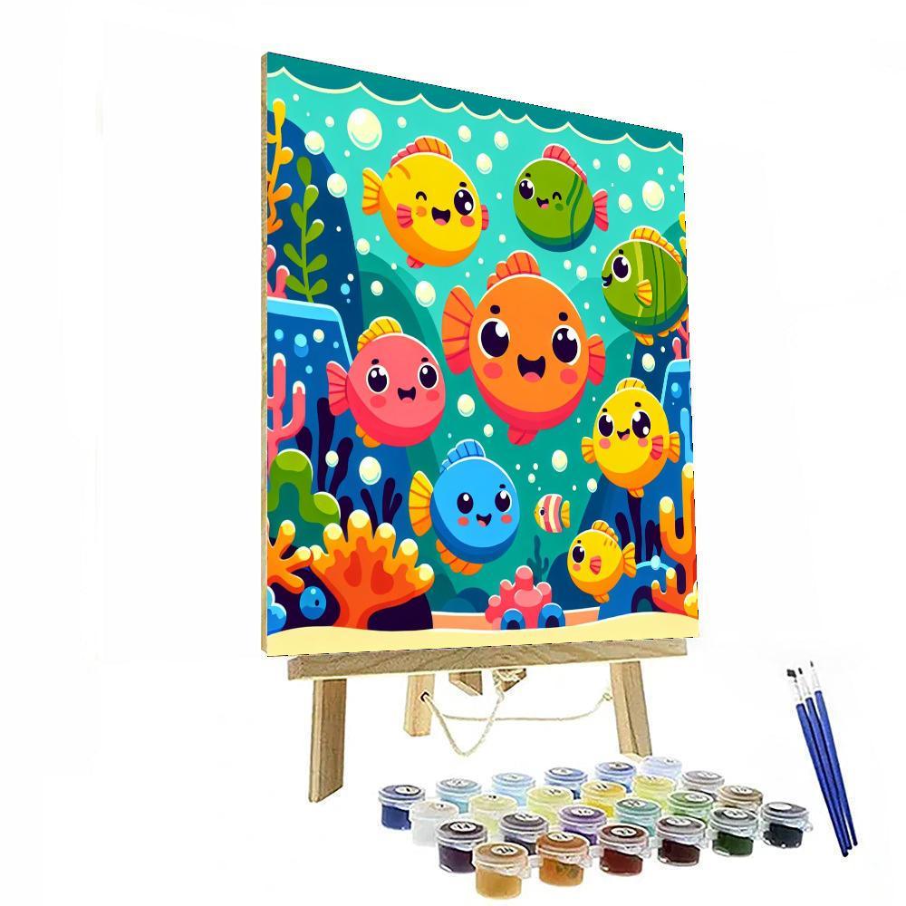 Fun With Fishes Numbered Painting Kits