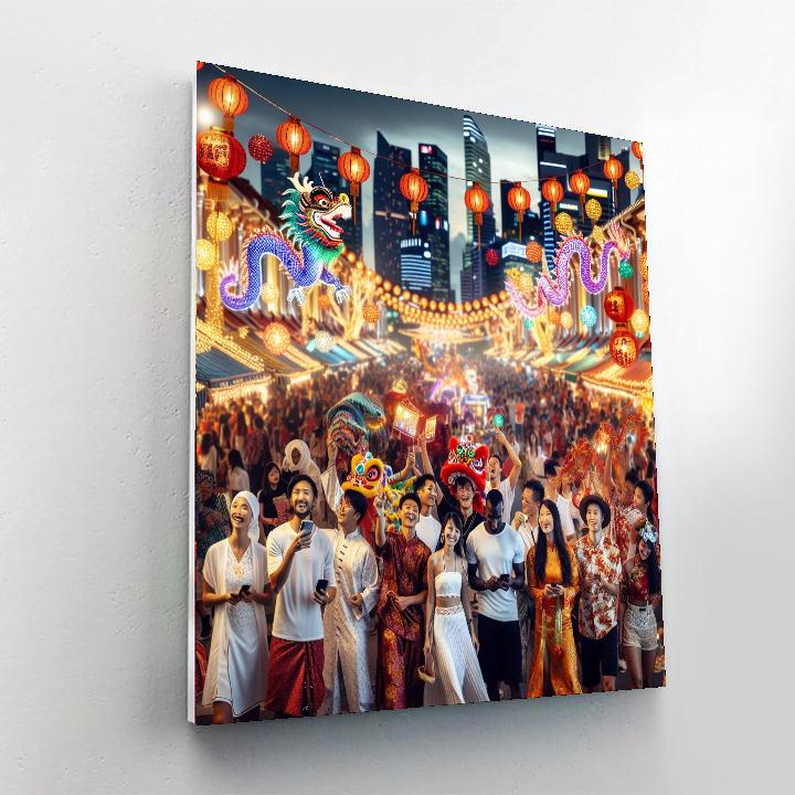 Lunar New Year - Singapore Paint By Color