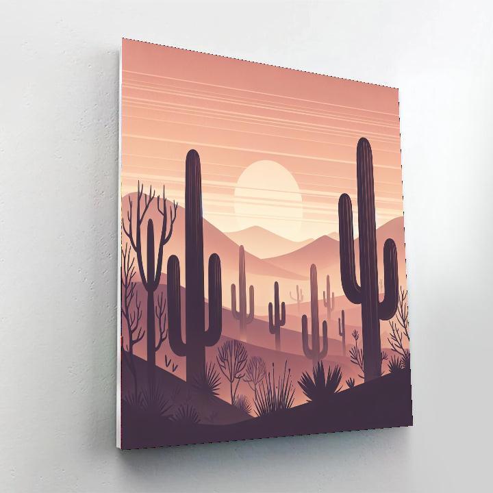 Serenity In The Desert Numbered Painting Kits