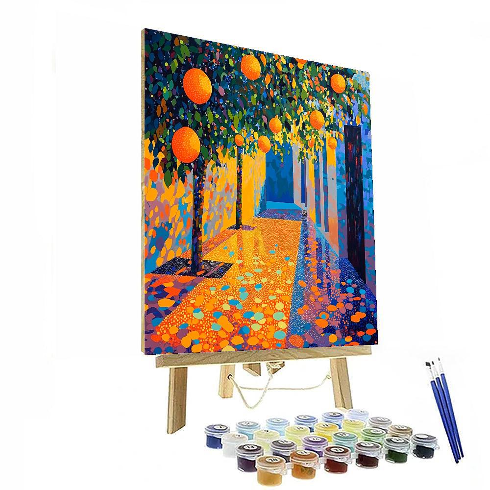 Georges Seurat Inspired Joyful Reflections  Painting Number Kit