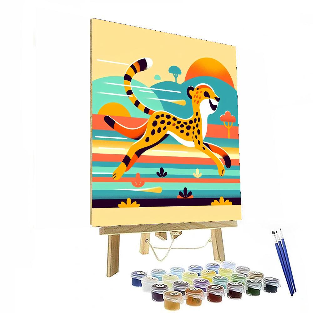 Cheetah's Fast-paced Fun Paint By Numbers