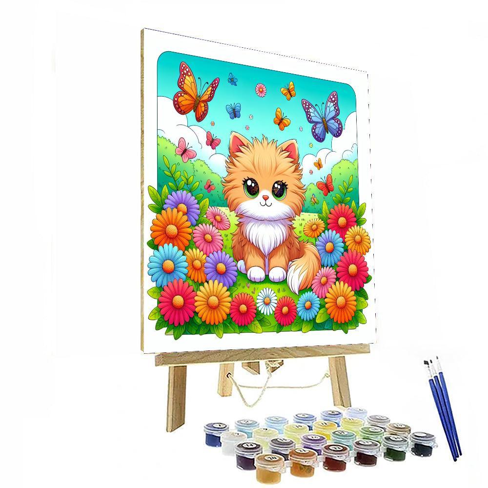 Curious Kitten's Adventure Numbered Painting Kits
