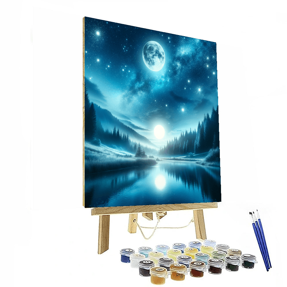 Glistening Starry Night Numbered Painting Kits