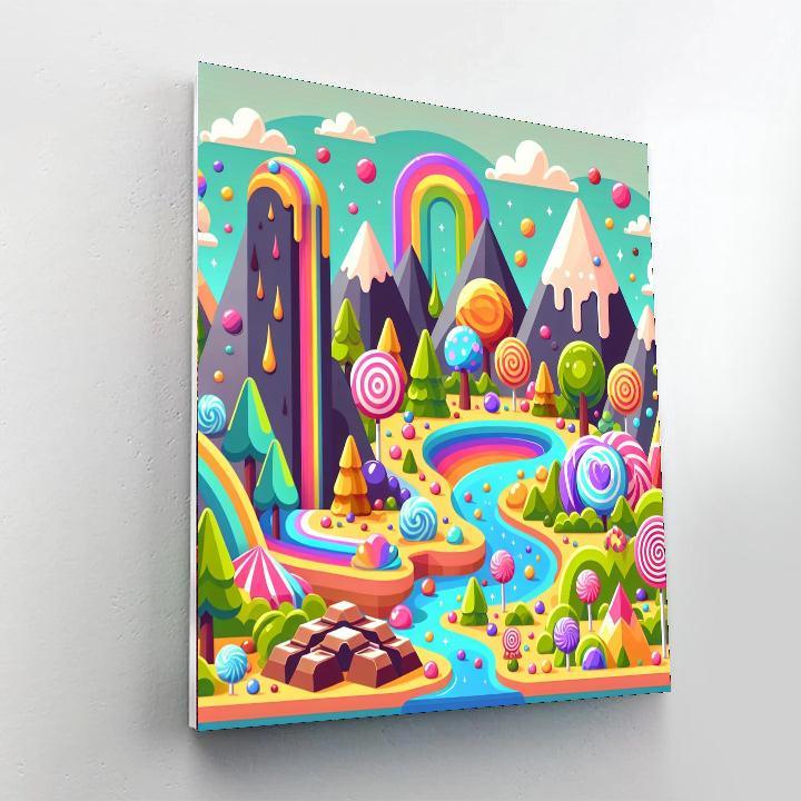 Cheerful Candyland Adventure Paint By Number
