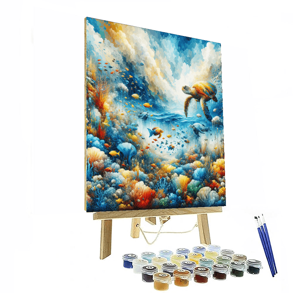 Lavish Ocean Reef Painting Number Kit