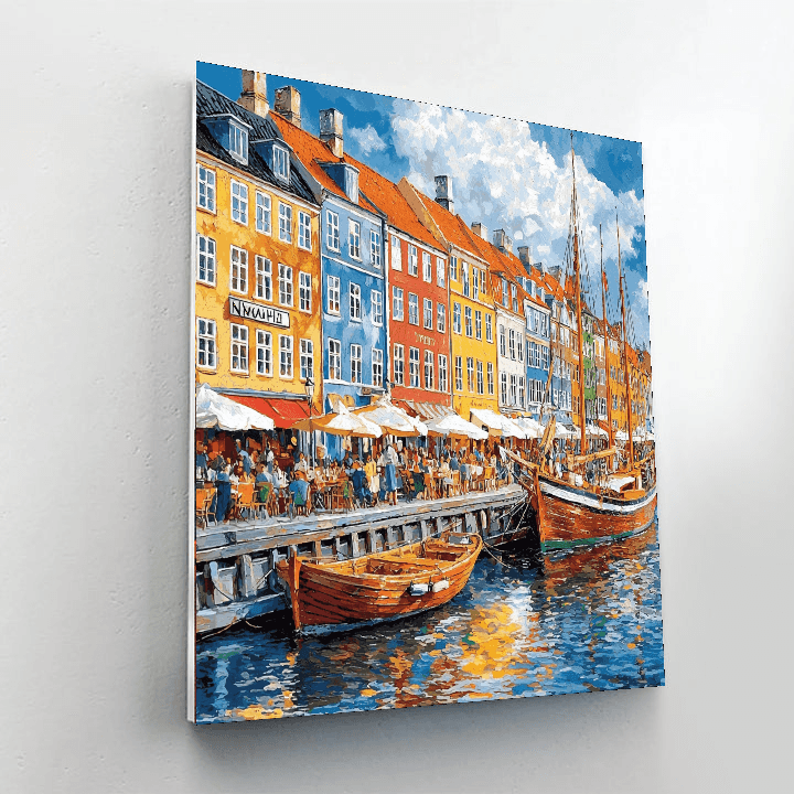 Copenhagen Nyhavn - Denmark DIY Paint By Numbers