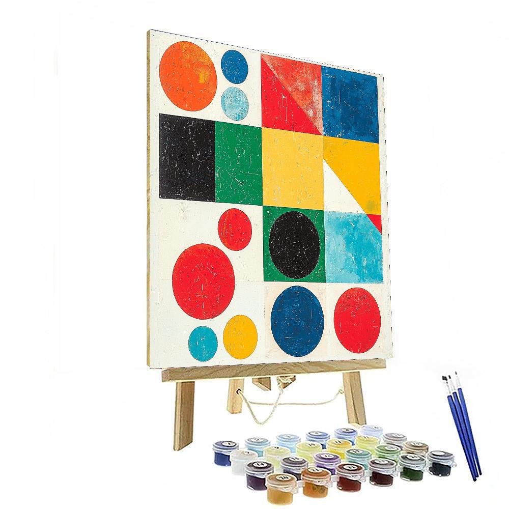 Kazimir Malevich Inspired Visual Symphony  DIY Paint By Numbers