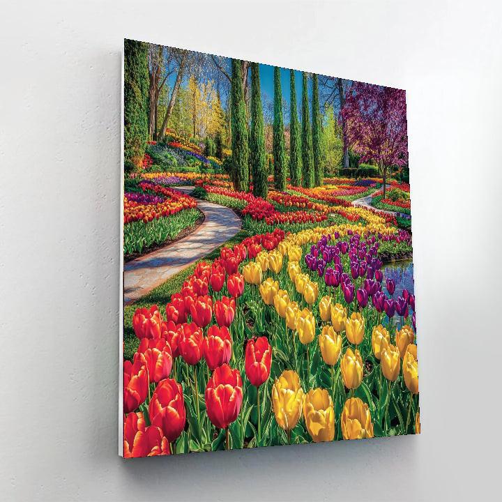 Keukenhof Gardens - Lisse Paint By Color