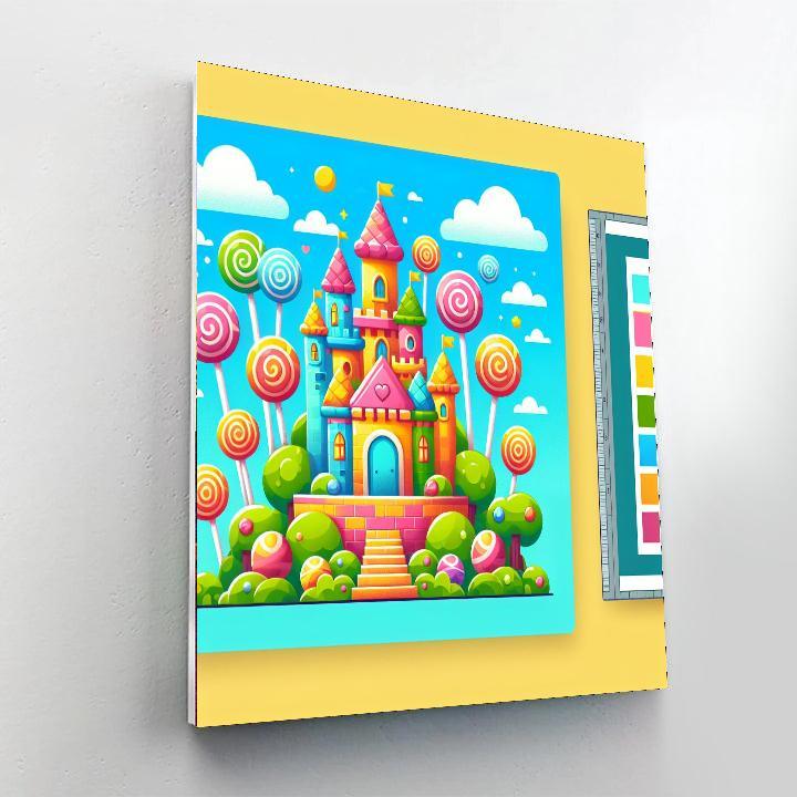 Joyful Candy Castle Paint By Number