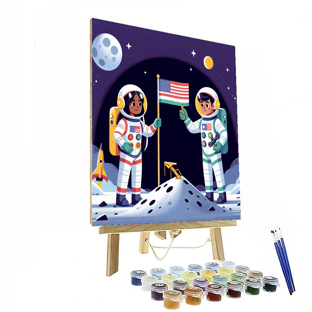 Moon Landing Expedition Paint By Number