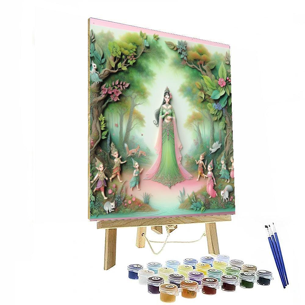 Snow White's Woodland Harmony Painting By Numbers Kit