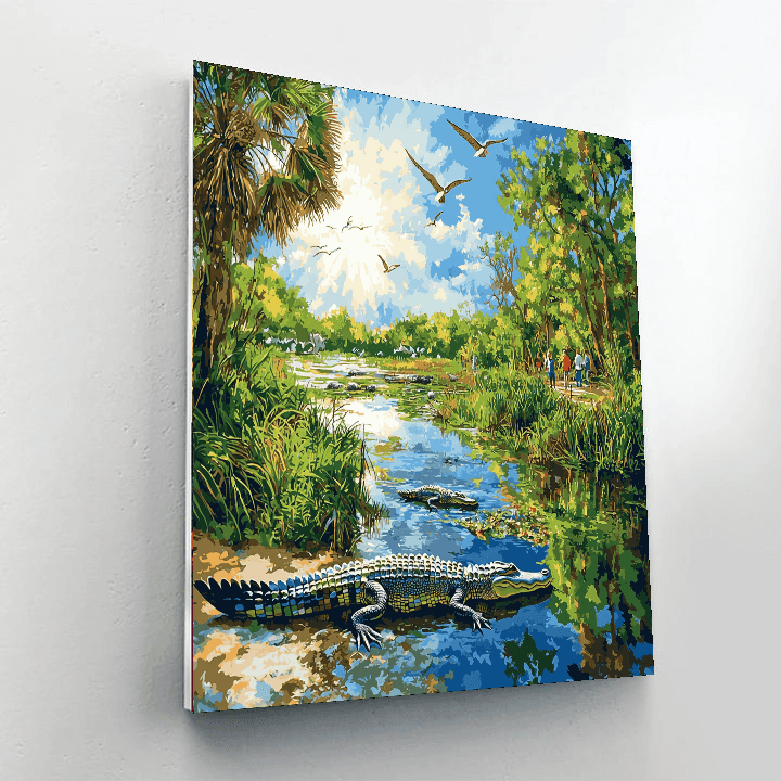 Savannah National Wildlife Refuge Paint By Numbers