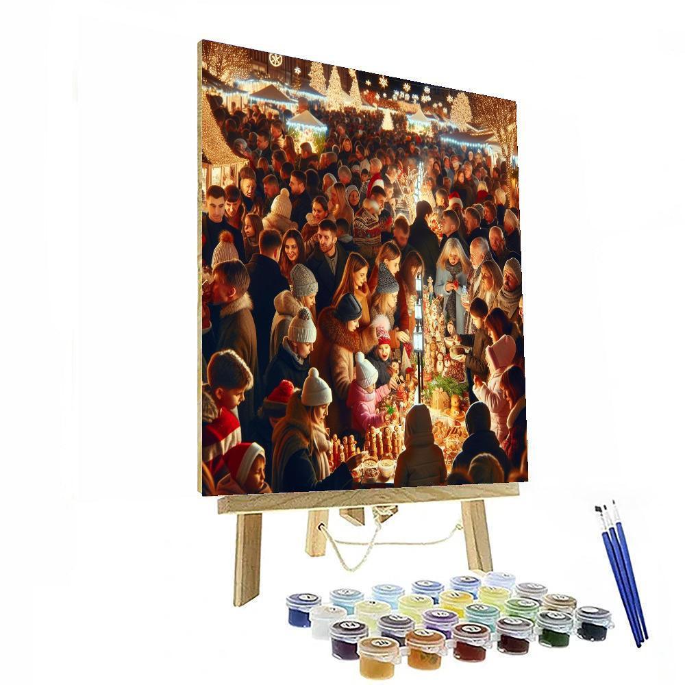 Santana Row's Holiday Festival Paint By Numbers