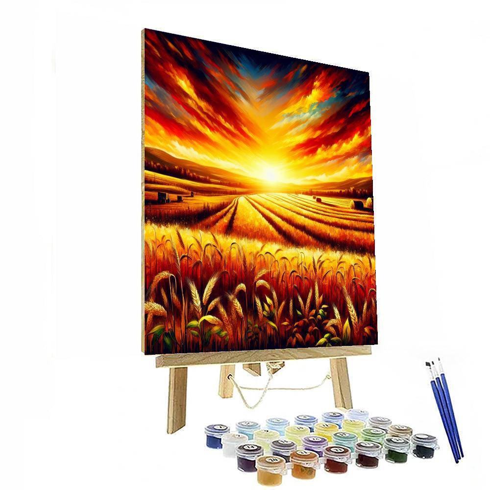 Amber Harvest Sunset Paint By Number