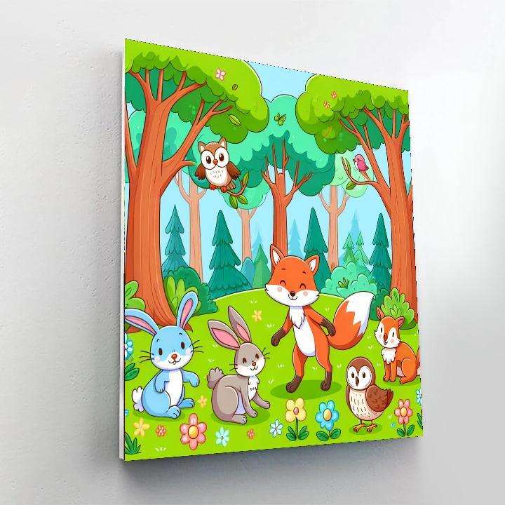 Magic Forest Friends Paint By Numbers Kits