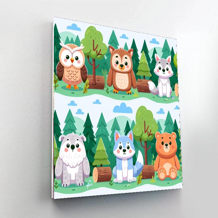 Forest Guardians Number Painting