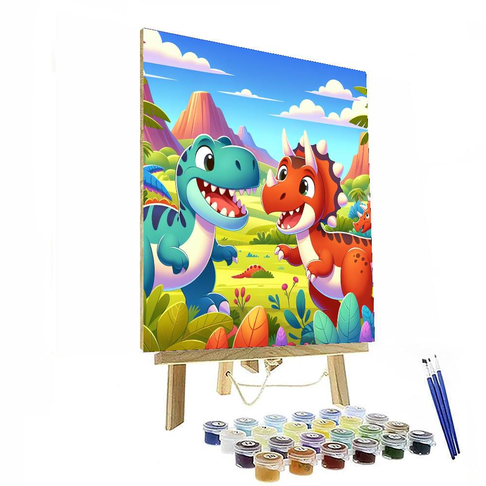 Dino Friends Expedition Paint By Numbers