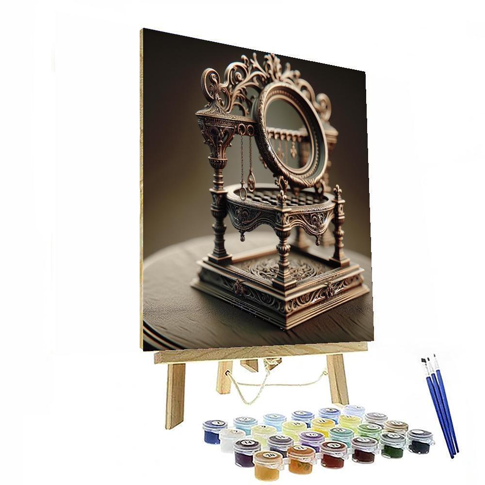 Antique Charm Jewelry Stand Paint By Number