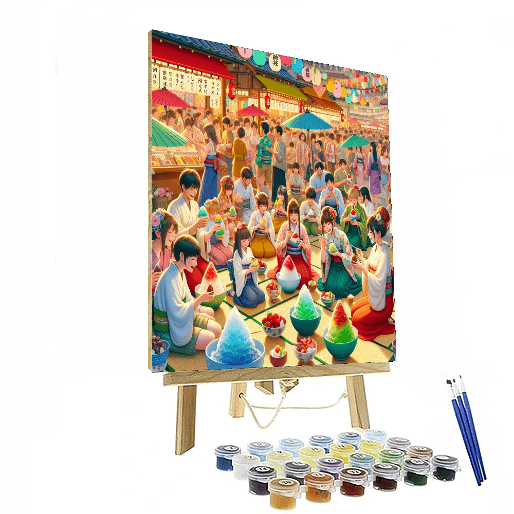 Kakigori Matsuri - Matsuyama, Japan Numbered Painting Kits