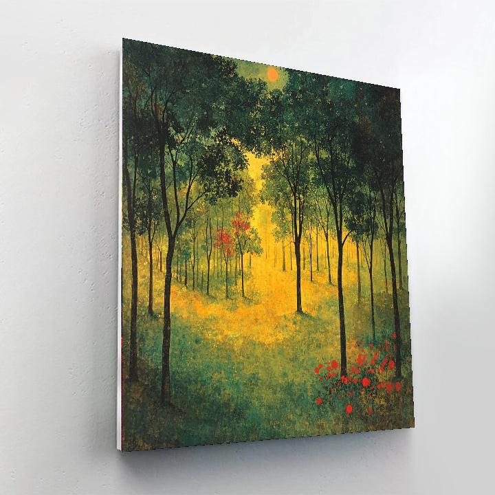 Nandalal Bose Inspired Whispers Of The Sacred Grove  Paint By Numbers