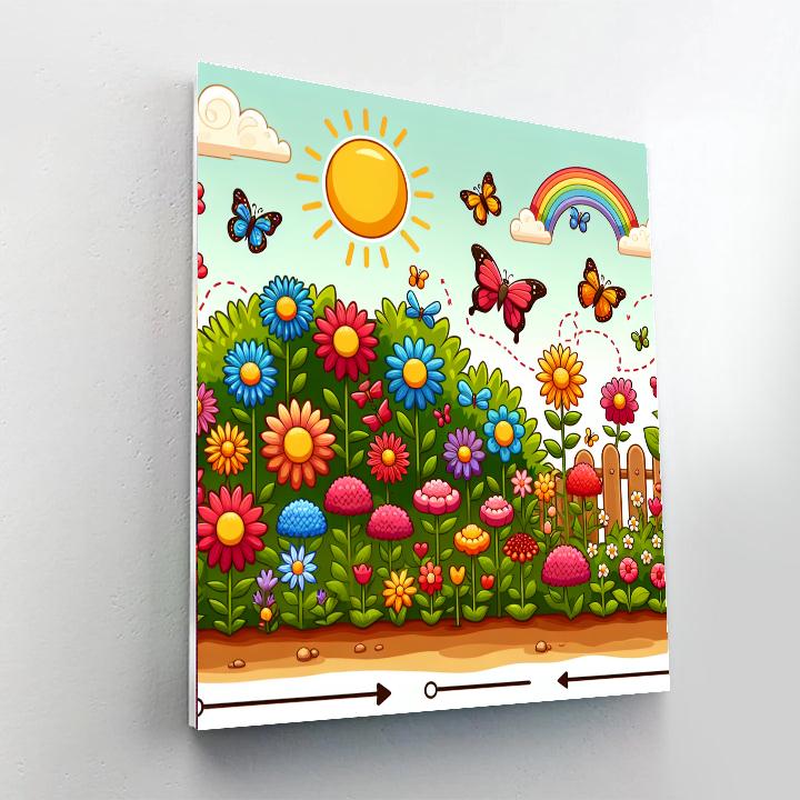 Cheerful Seasons Garden Numbered Painting Kits