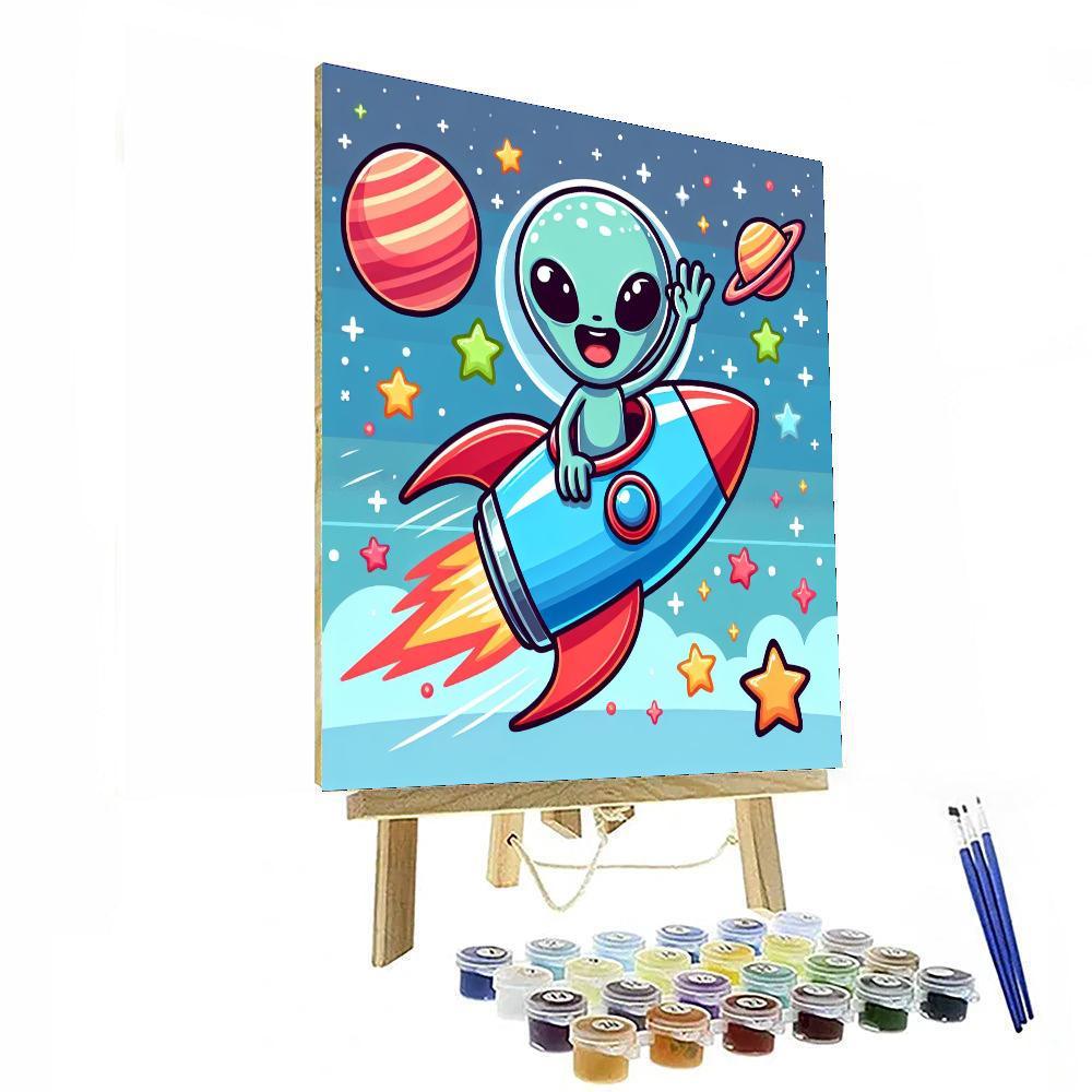 Cosmic Space Quest Paint By Numbers Art