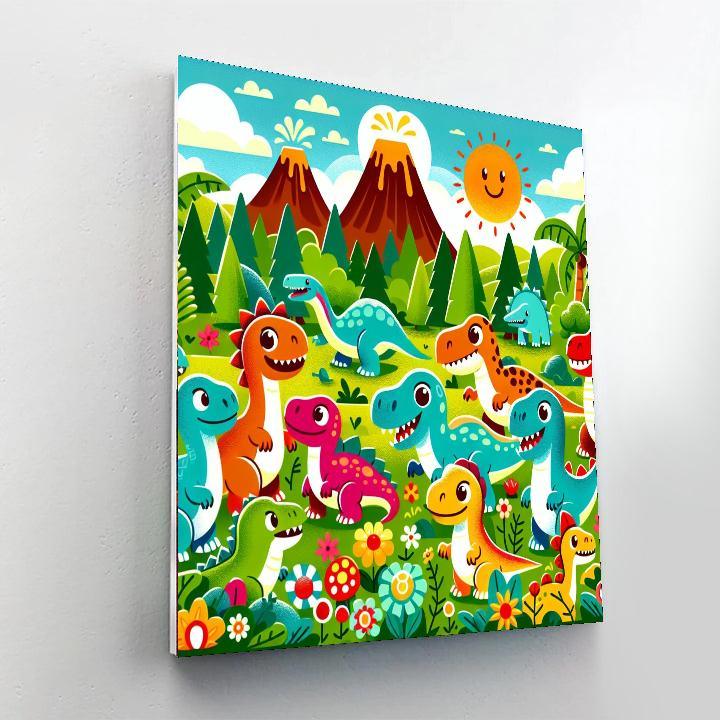 Dino Park Adventure Paint By Color