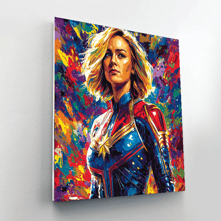Brie Larson: The Courageous Spirit Of Captain Marvel Numbered Painting Kits