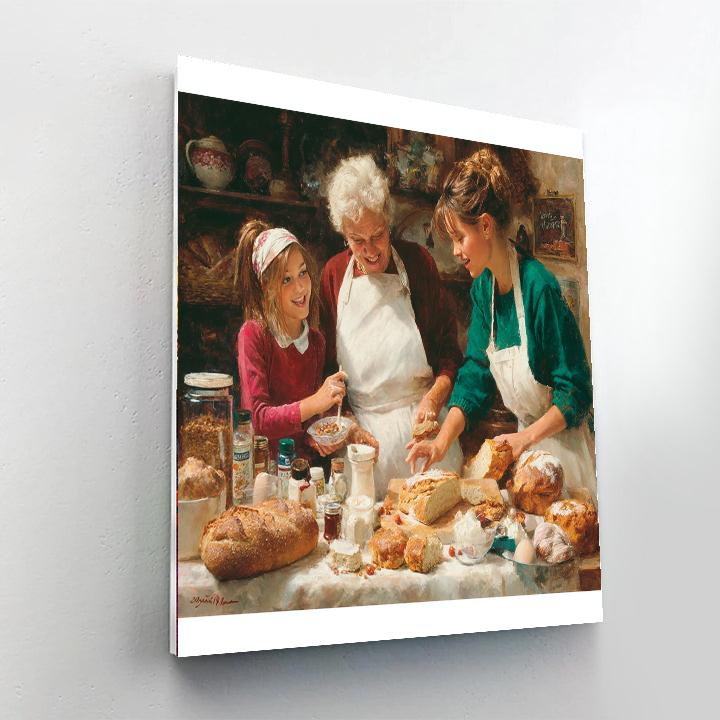 Grandma's Cozy Kitchen Paint By Numbers Kits