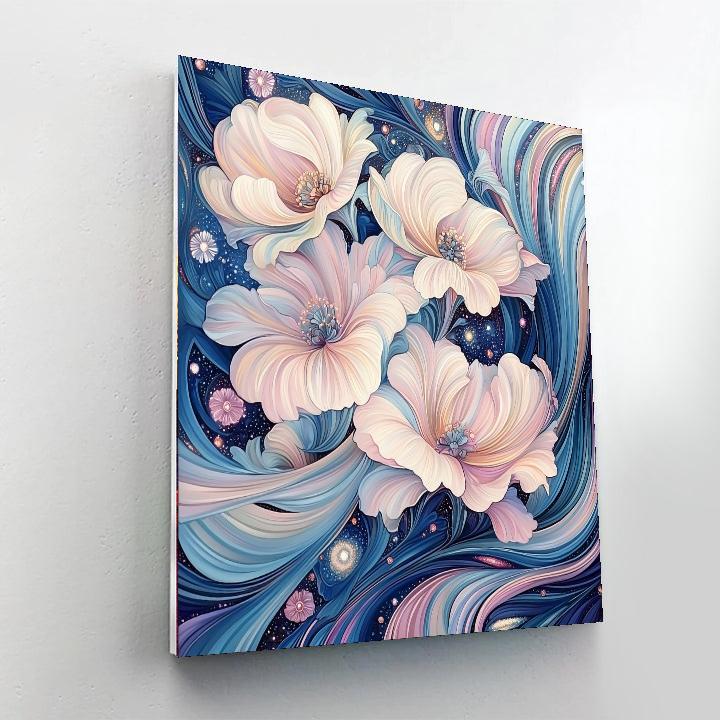 Alphonse Mucha Inspired Celestial Floral Harmony  DIY Paint By Numbers