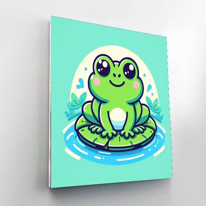 Froggy Pond DIY Paint By Numbers