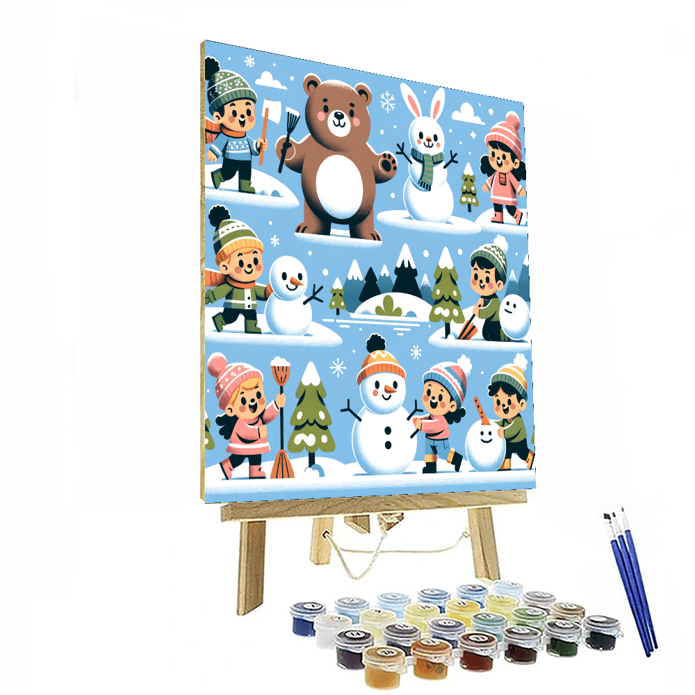 Winter Wonderland Joy Paint By Color